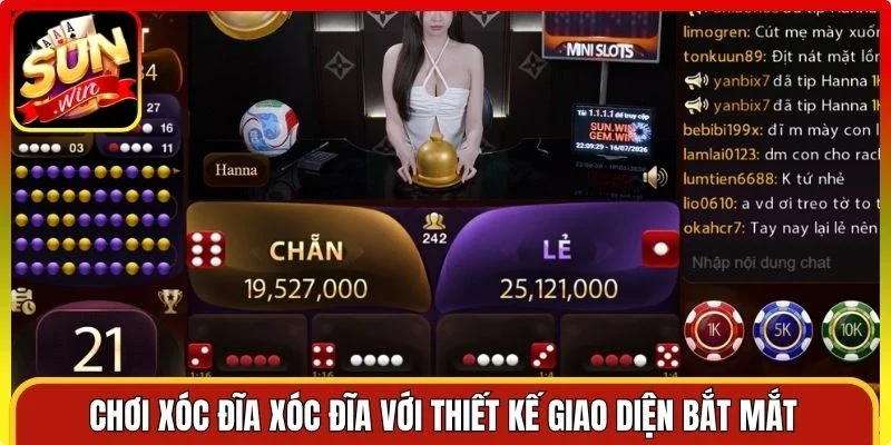 Chơi Xóc Đĩa Xóc Đĩa với thiết kế giao diện bắt mắt