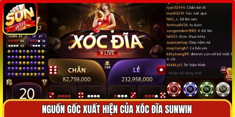Nguồn gốc xuất hiện của Xóc Đĩa Sunwin